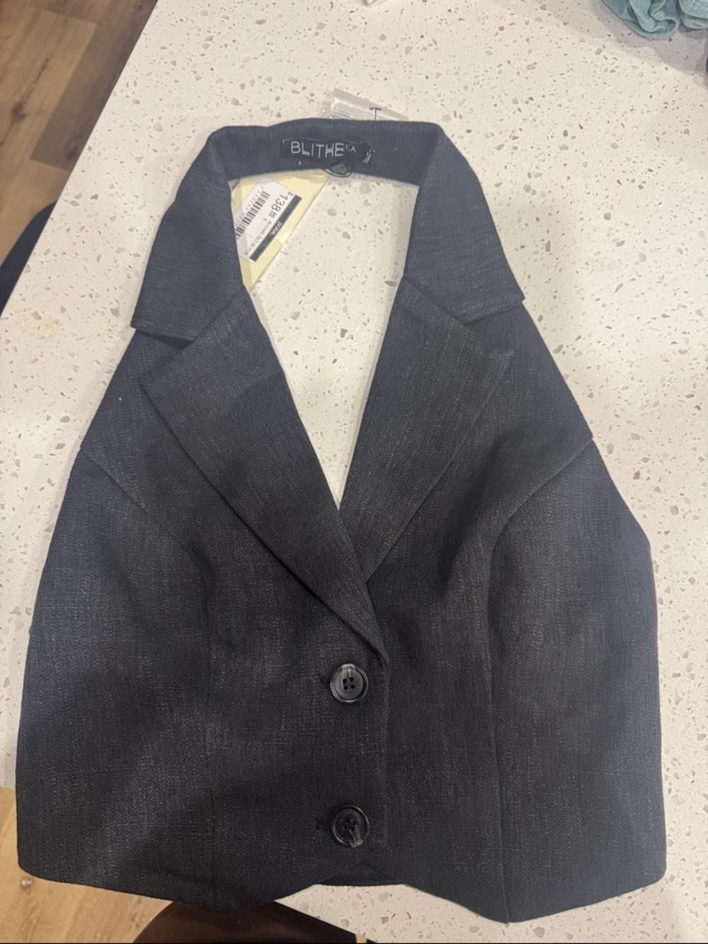 Black Women's Tailored Halter Jacket